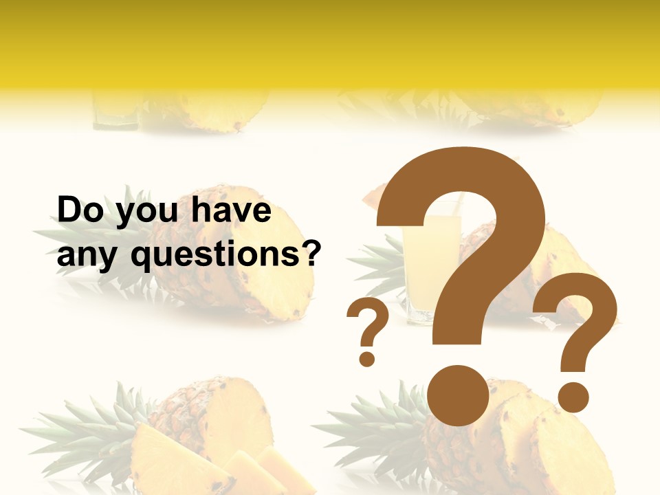 Pineapple Fruit PowerPoint Template