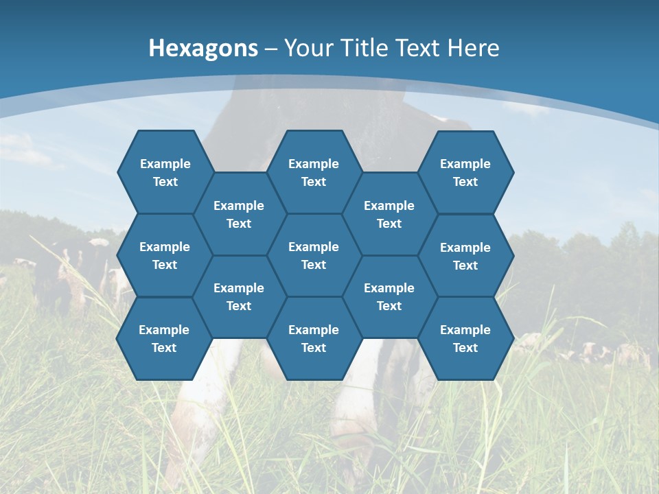 Stickers Vache PowerPoint Template