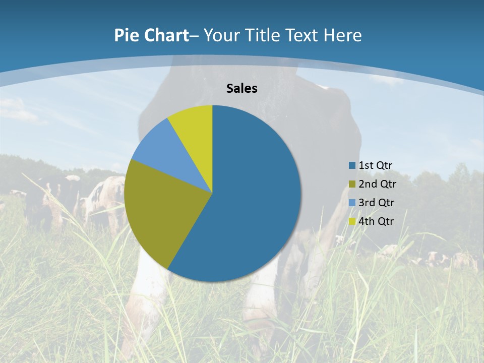 Stickers Vache PowerPoint Template