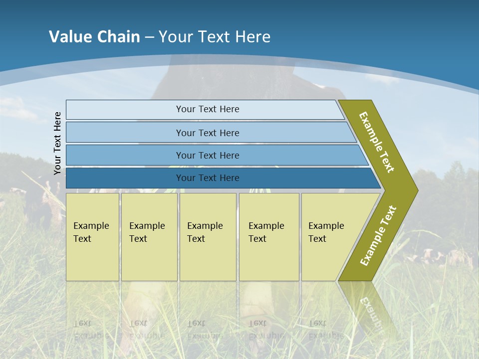 Stickers Vache PowerPoint Template