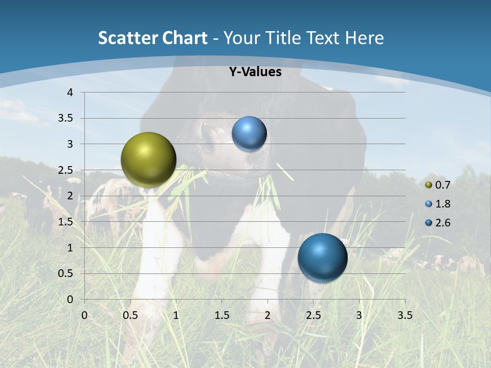 Stickers Vache PowerPoint Template