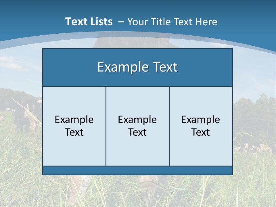 Stickers Vache PowerPoint Template