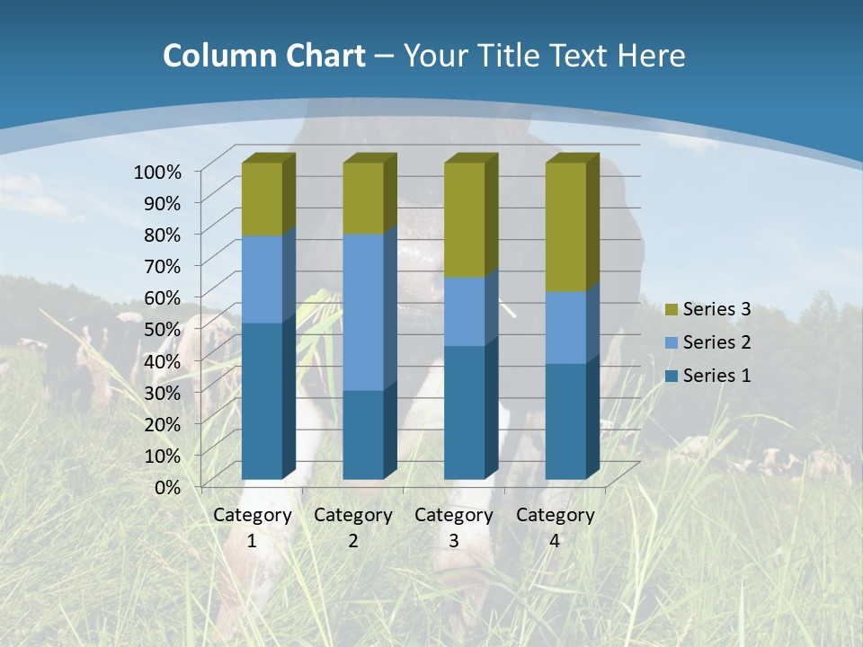 Stickers Vache PowerPoint Template