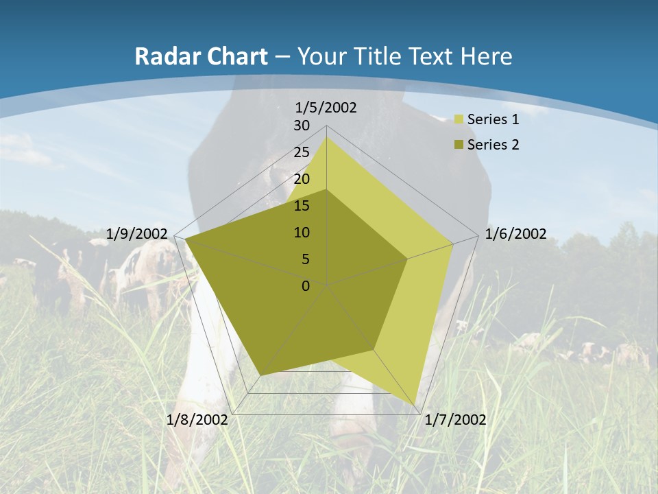 Stickers Vache PowerPoint Template