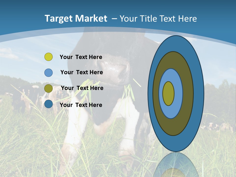 Stickers Vache PowerPoint Template