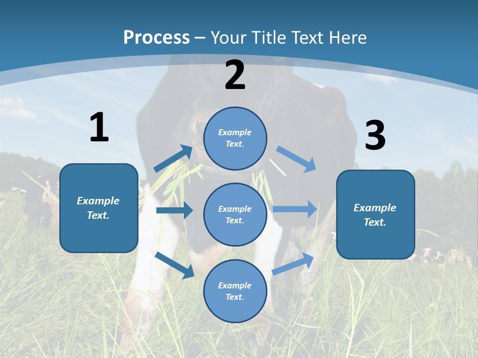 Stickers Vache PowerPoint Template