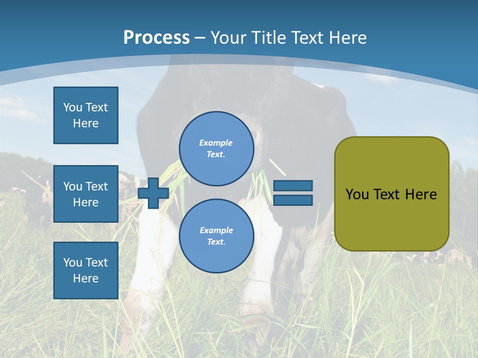 Stickers Vache PowerPoint Template