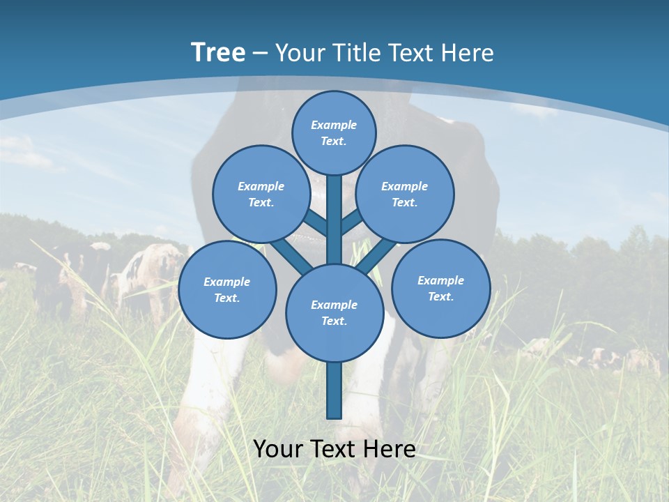 Stickers Vache PowerPoint Template