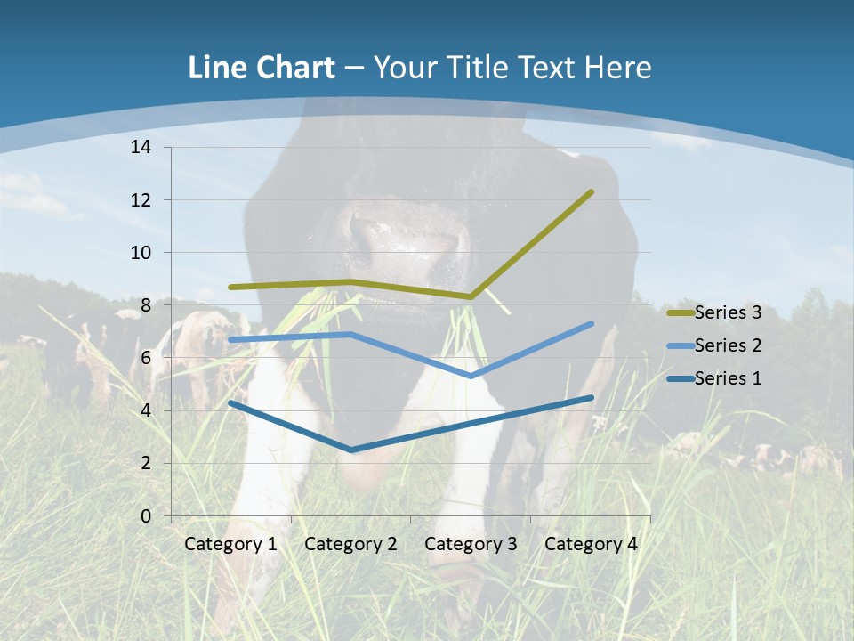 Stickers Vache PowerPoint Template