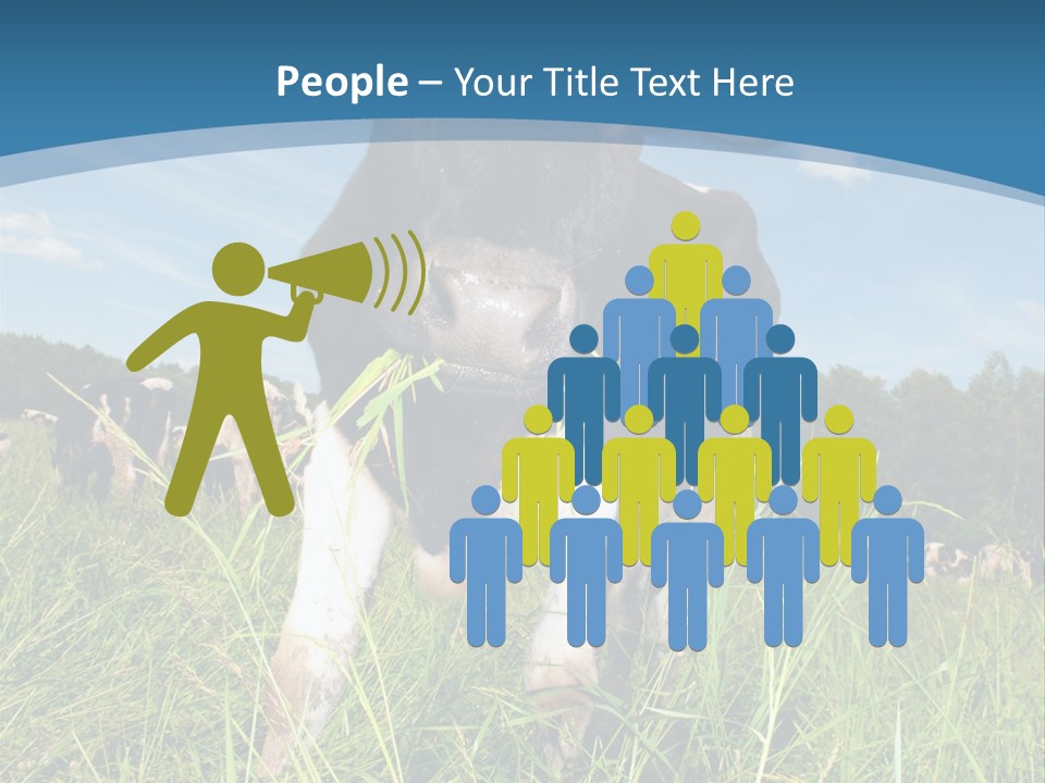 Stickers Vache PowerPoint Template