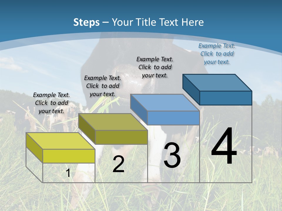 Stickers Vache PowerPoint Template