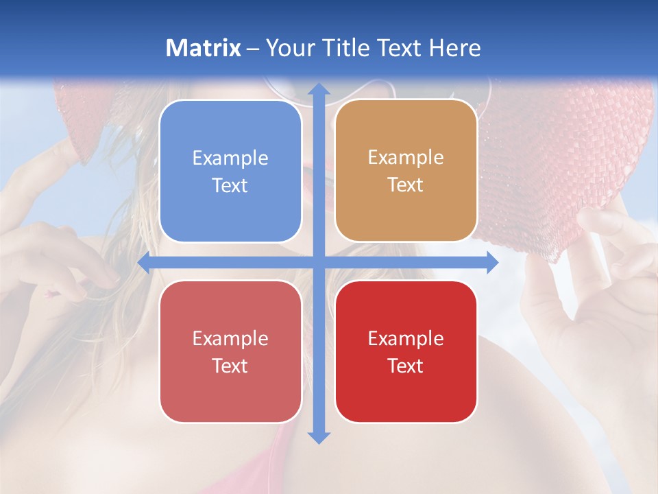 Woman Sunshine Hairstyle PowerPoint Template