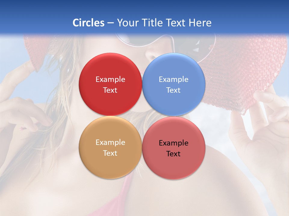 Woman Sunshine Hairstyle PowerPoint Template