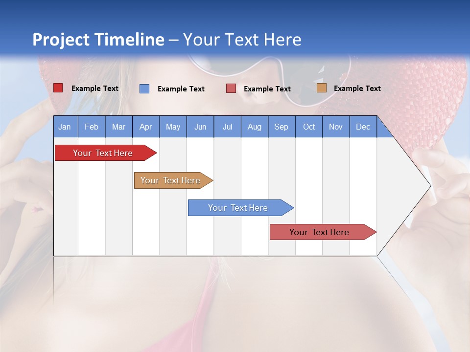 Woman Sunshine Hairstyle PowerPoint Template