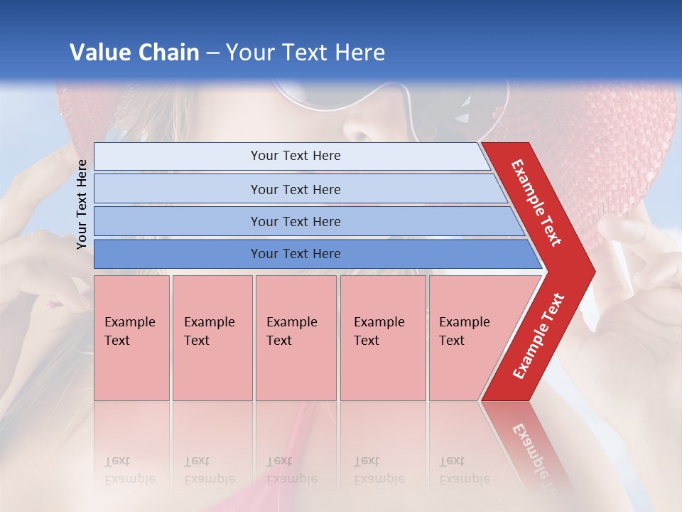 Woman Sunshine Hairstyle PowerPoint Template