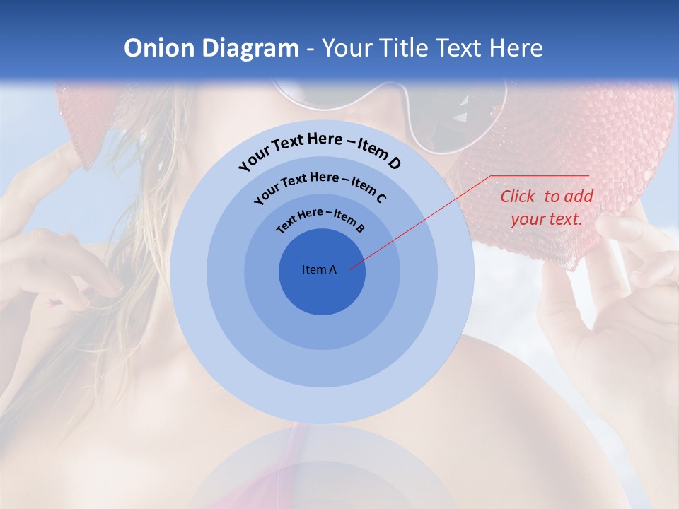 Woman Sunshine Hairstyle PowerPoint Template