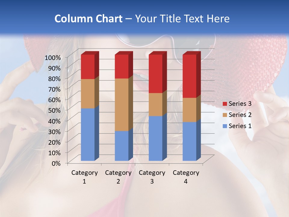 Woman Sunshine Hairstyle PowerPoint Template