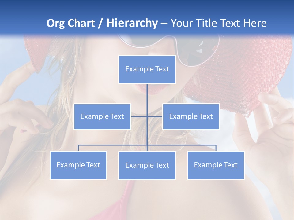 Woman Sunshine Hairstyle PowerPoint Template