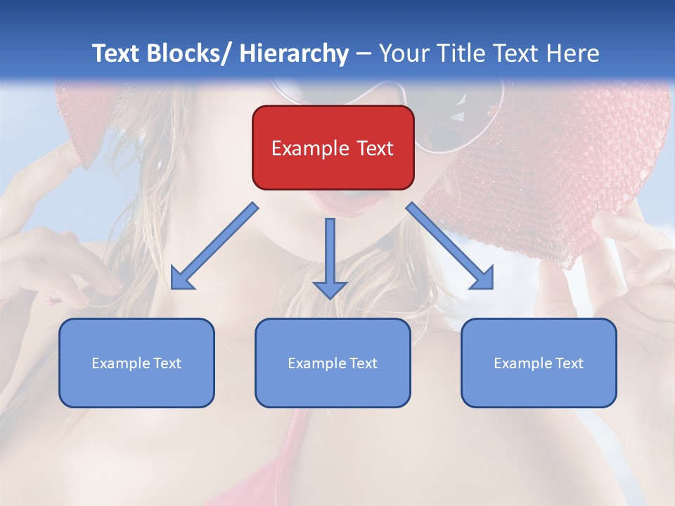 Woman Sunshine Hairstyle PowerPoint Template