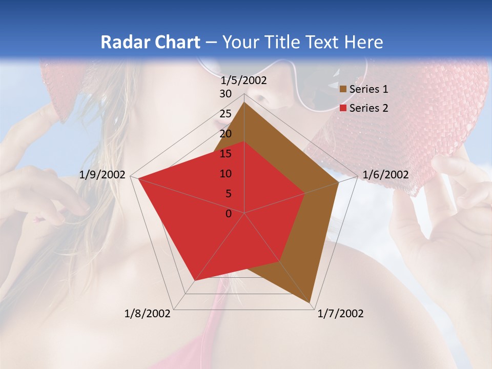 Woman Sunshine Hairstyle PowerPoint Template