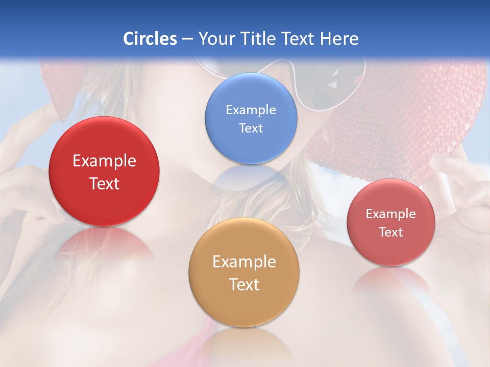 Woman Sunshine Hairstyle PowerPoint Template