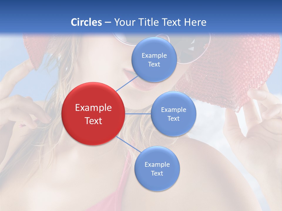 Woman Sunshine Hairstyle PowerPoint Template