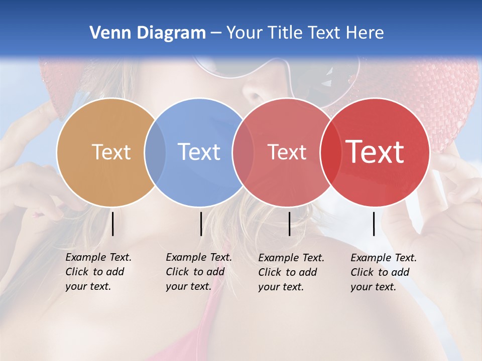 Woman Sunshine Hairstyle PowerPoint Template