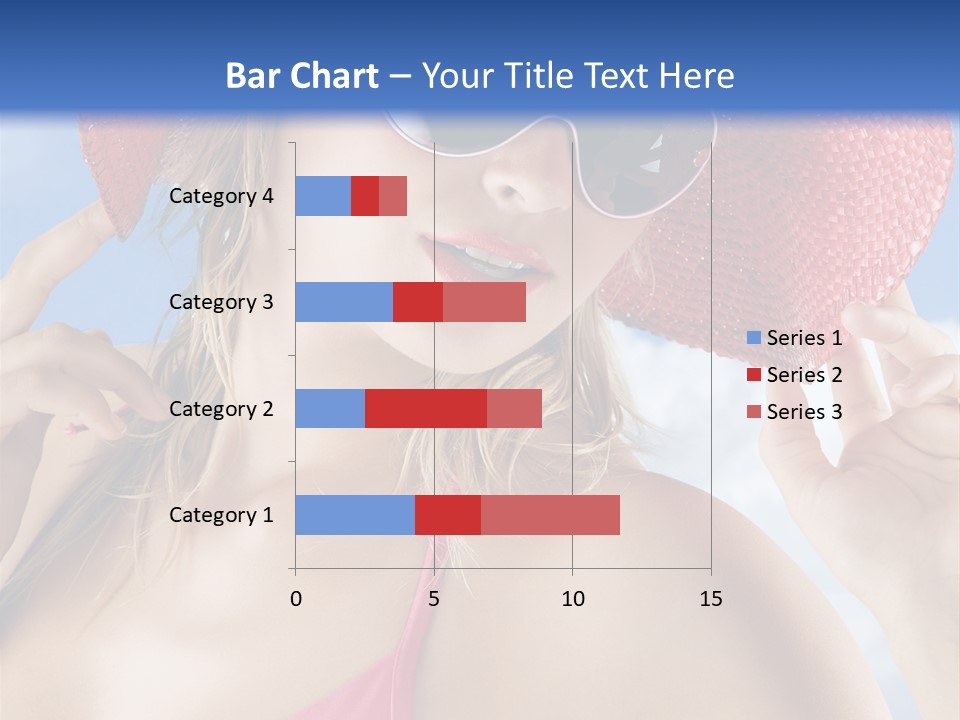 Woman Sunshine Hairstyle PowerPoint Template