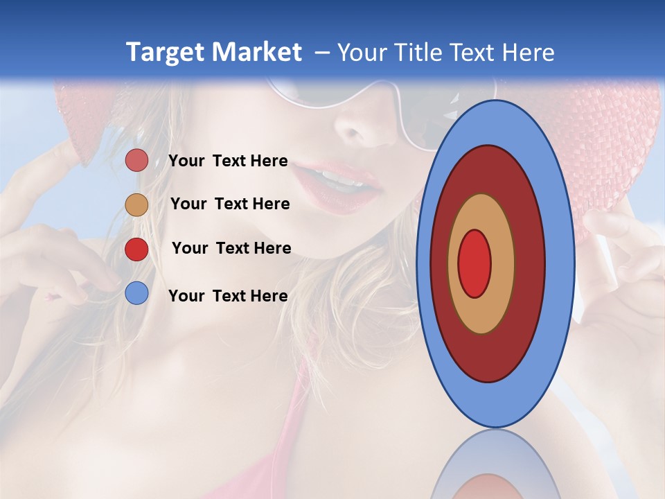 Woman Sunshine Hairstyle PowerPoint Template