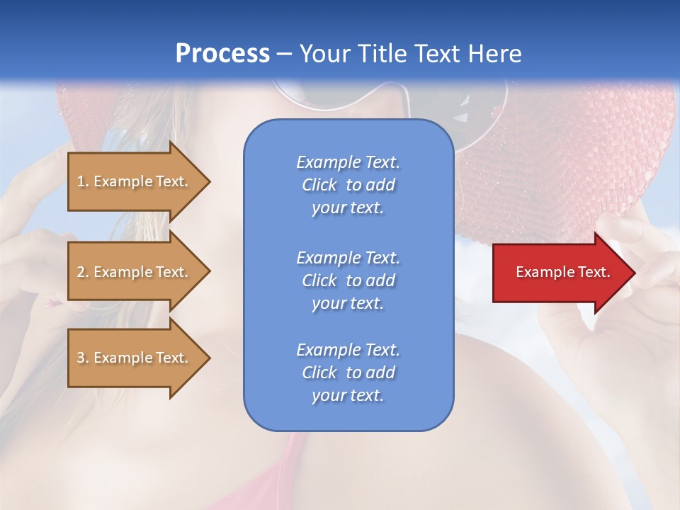 Woman Sunshine Hairstyle PowerPoint Template