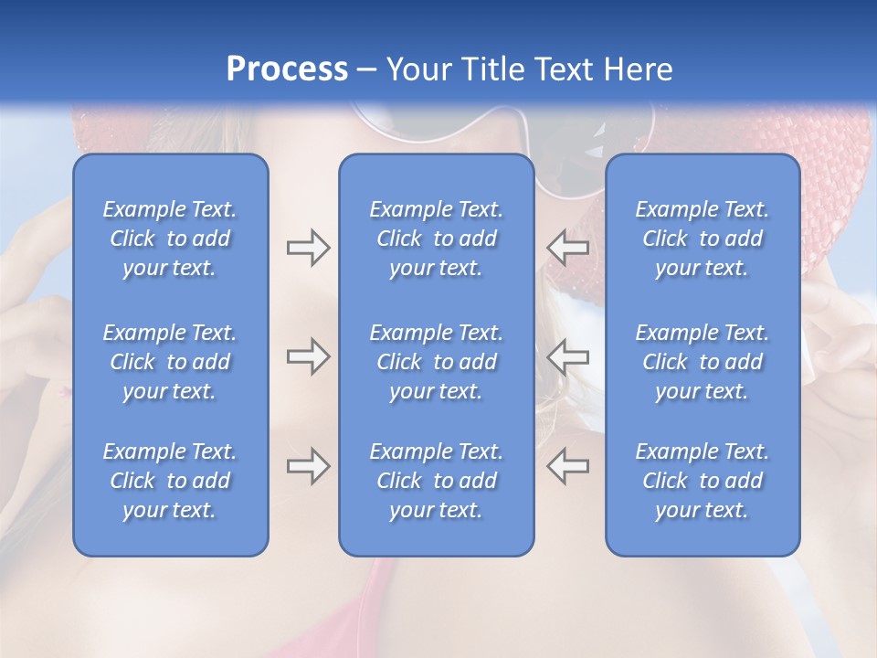 Woman Sunshine Hairstyle PowerPoint Template