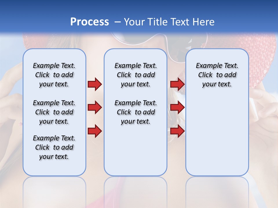 Woman Sunshine Hairstyle PowerPoint Template