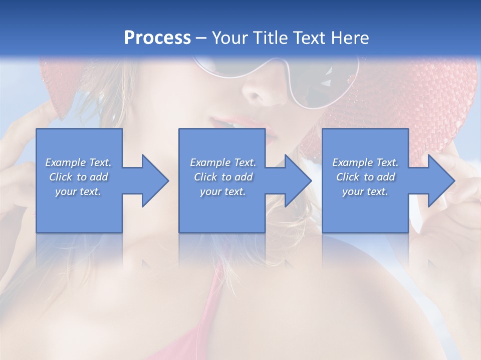 Woman Sunshine Hairstyle PowerPoint Template