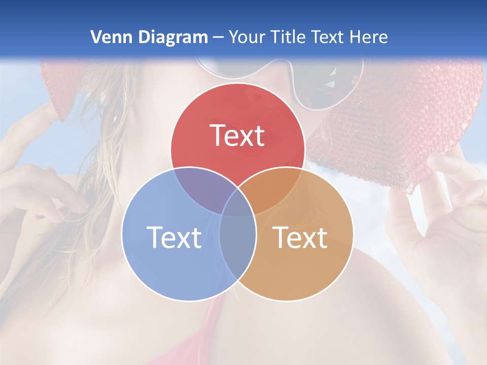 Woman Sunshine Hairstyle PowerPoint Template