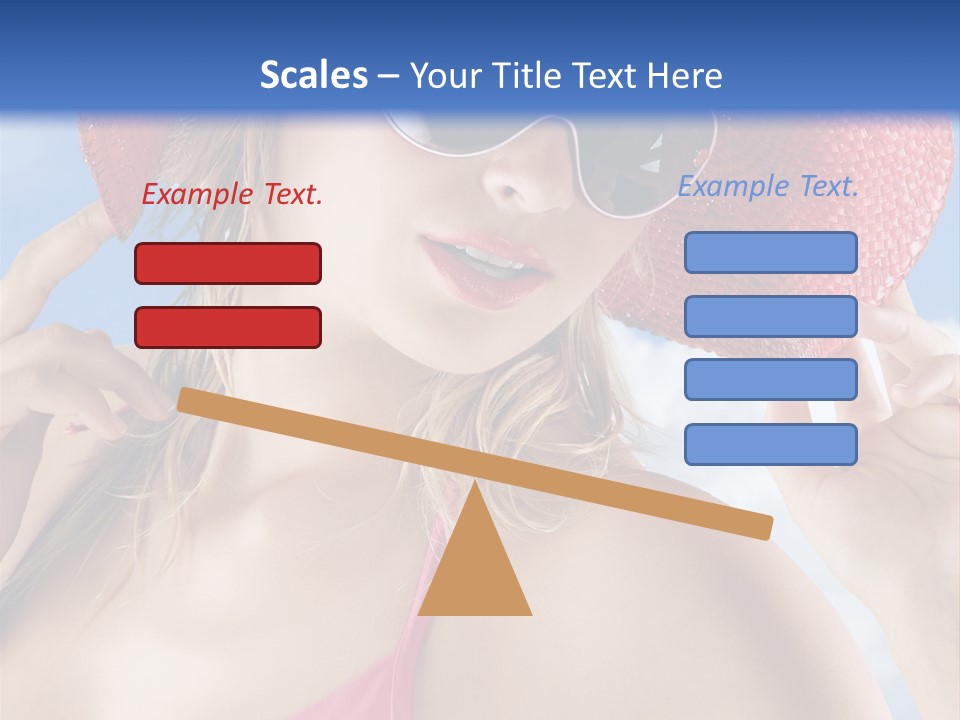 Woman Sunshine Hairstyle PowerPoint Template