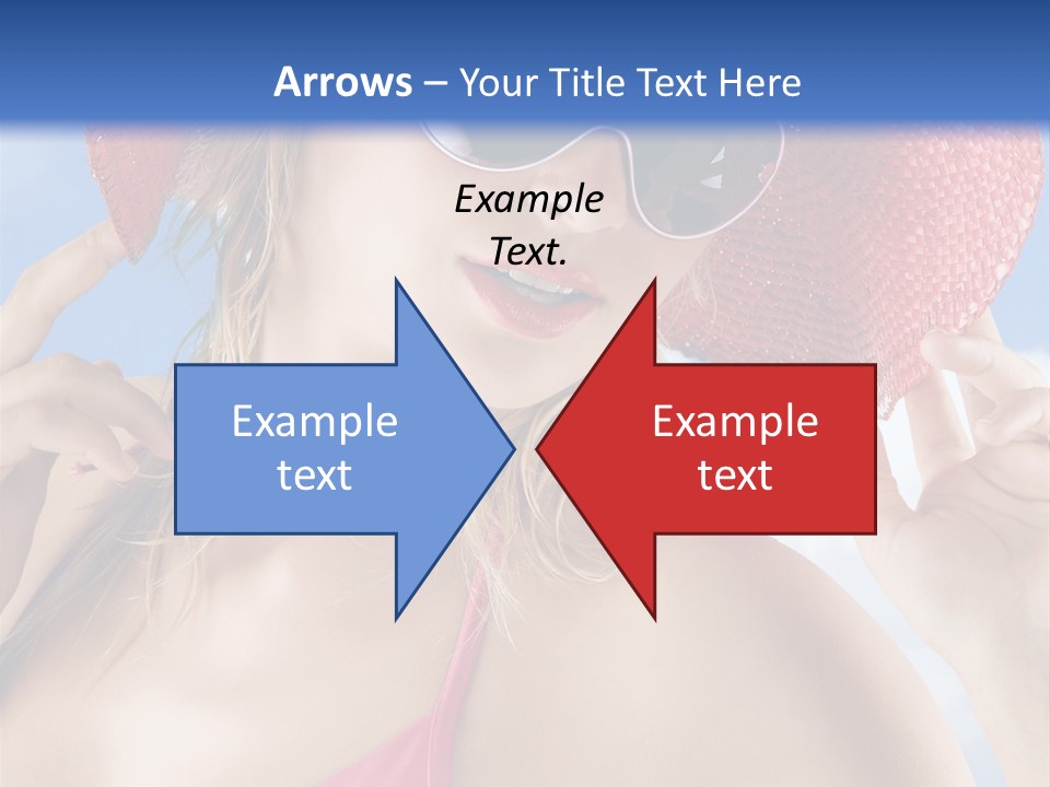 Woman Sunshine Hairstyle PowerPoint Template