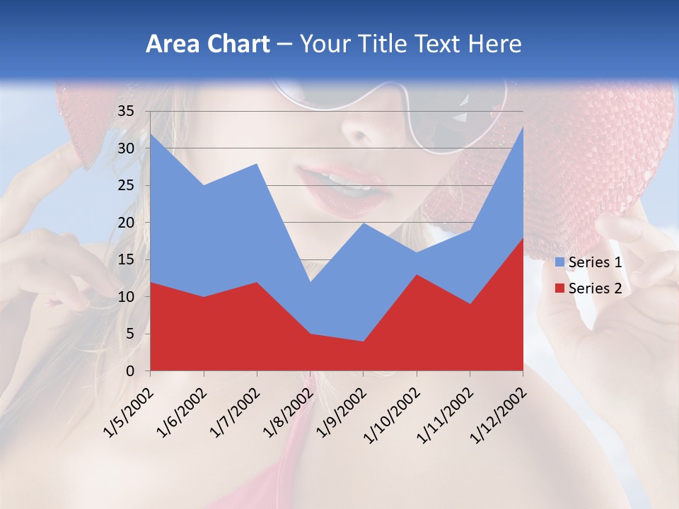 Woman Sunshine Hairstyle PowerPoint Template