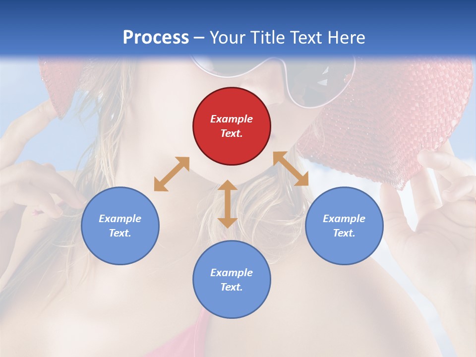 Woman Sunshine Hairstyle PowerPoint Template