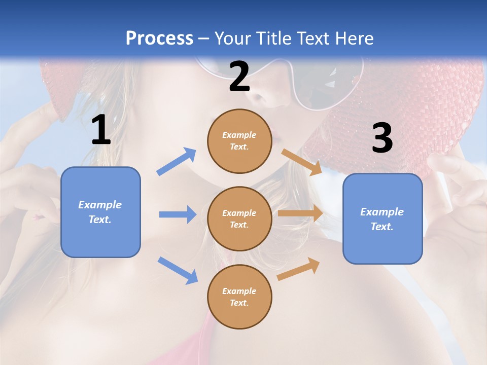 Woman Sunshine Hairstyle PowerPoint Template