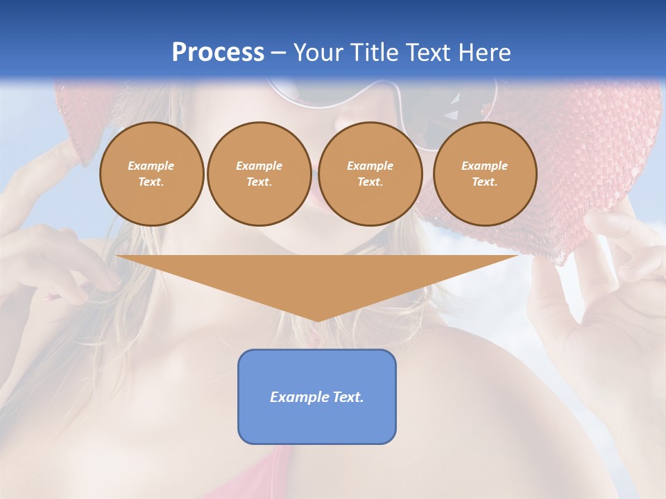 Woman Sunshine Hairstyle PowerPoint Template