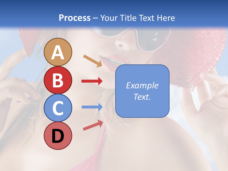 Woman Sunshine Hairstyle PowerPoint Template