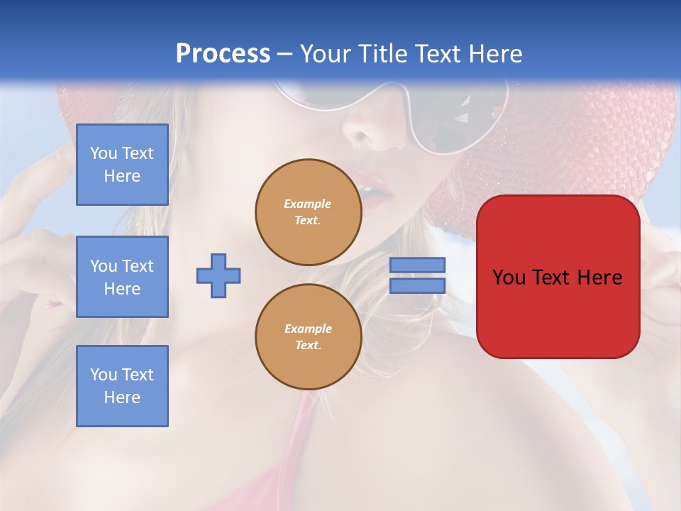 Woman Sunshine Hairstyle PowerPoint Template