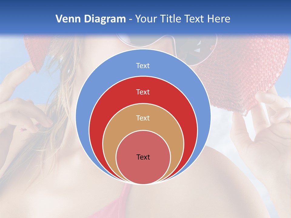 Woman Sunshine Hairstyle PowerPoint Template