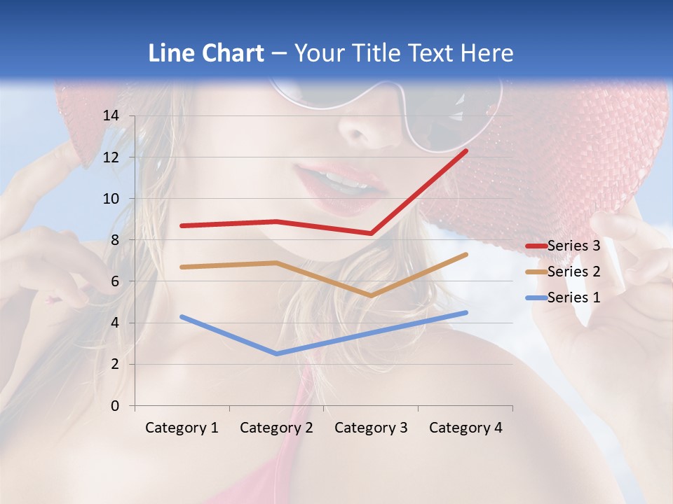 Woman Sunshine Hairstyle PowerPoint Template