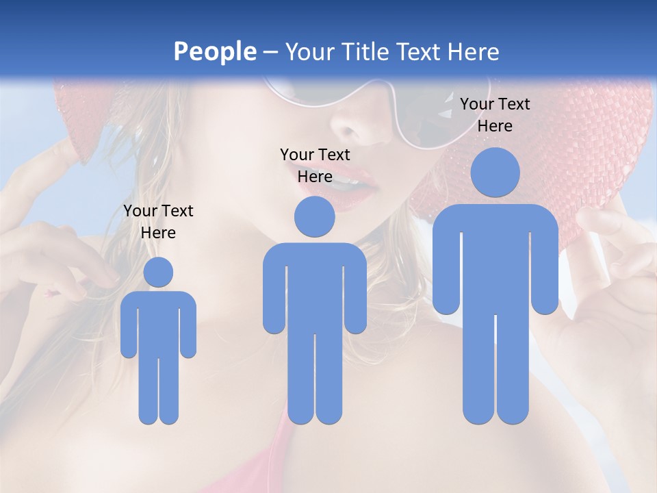 Woman Sunshine Hairstyle PowerPoint Template