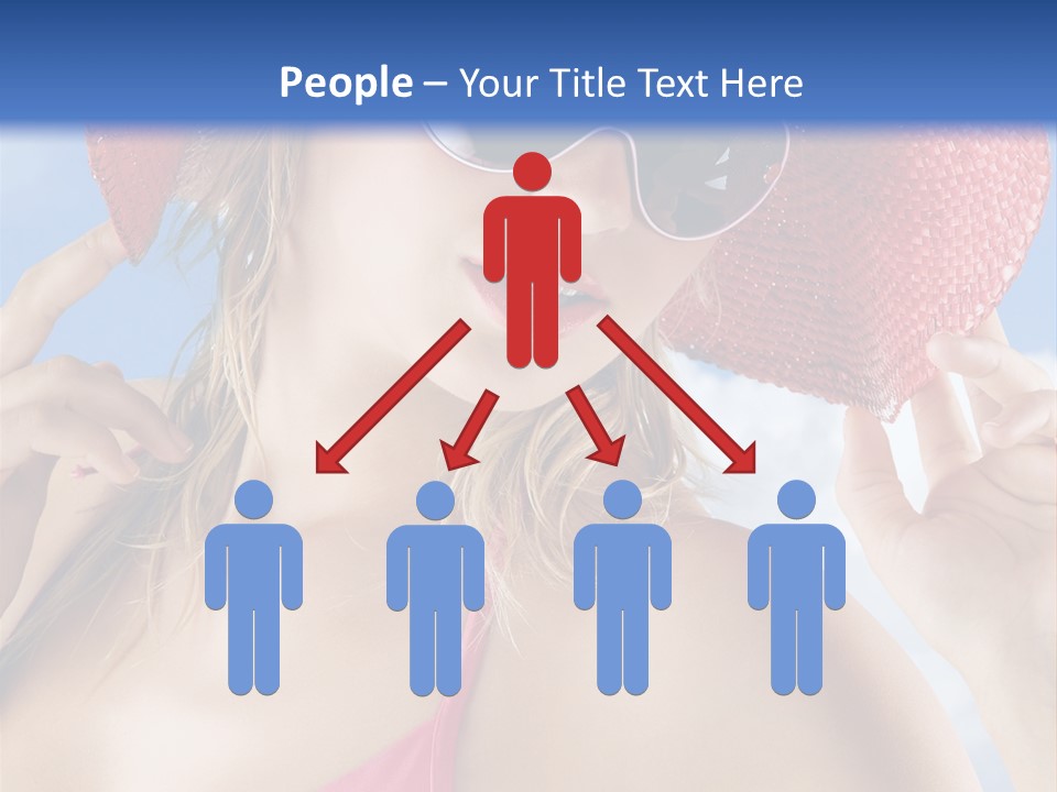 Woman Sunshine Hairstyle PowerPoint Template