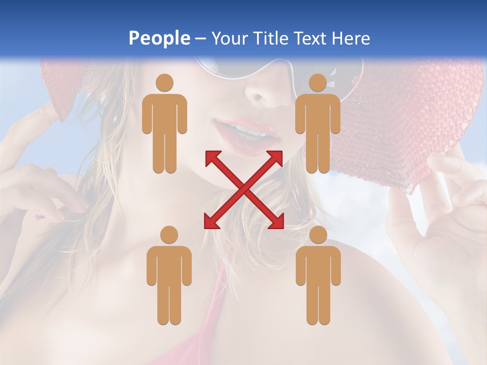 Woman Sunshine Hairstyle PowerPoint Template