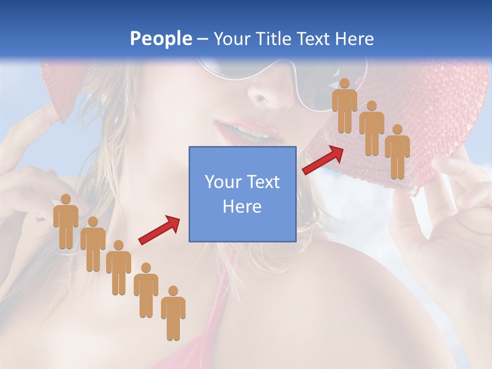 Woman Sunshine Hairstyle PowerPoint Template