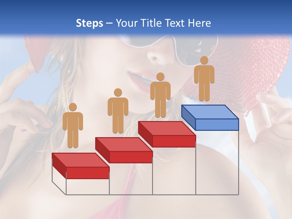 Woman Sunshine Hairstyle PowerPoint Template