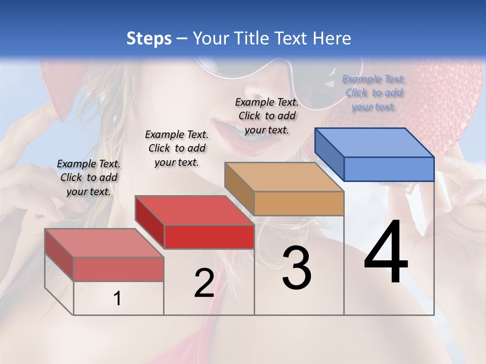 Woman Sunshine Hairstyle PowerPoint Template